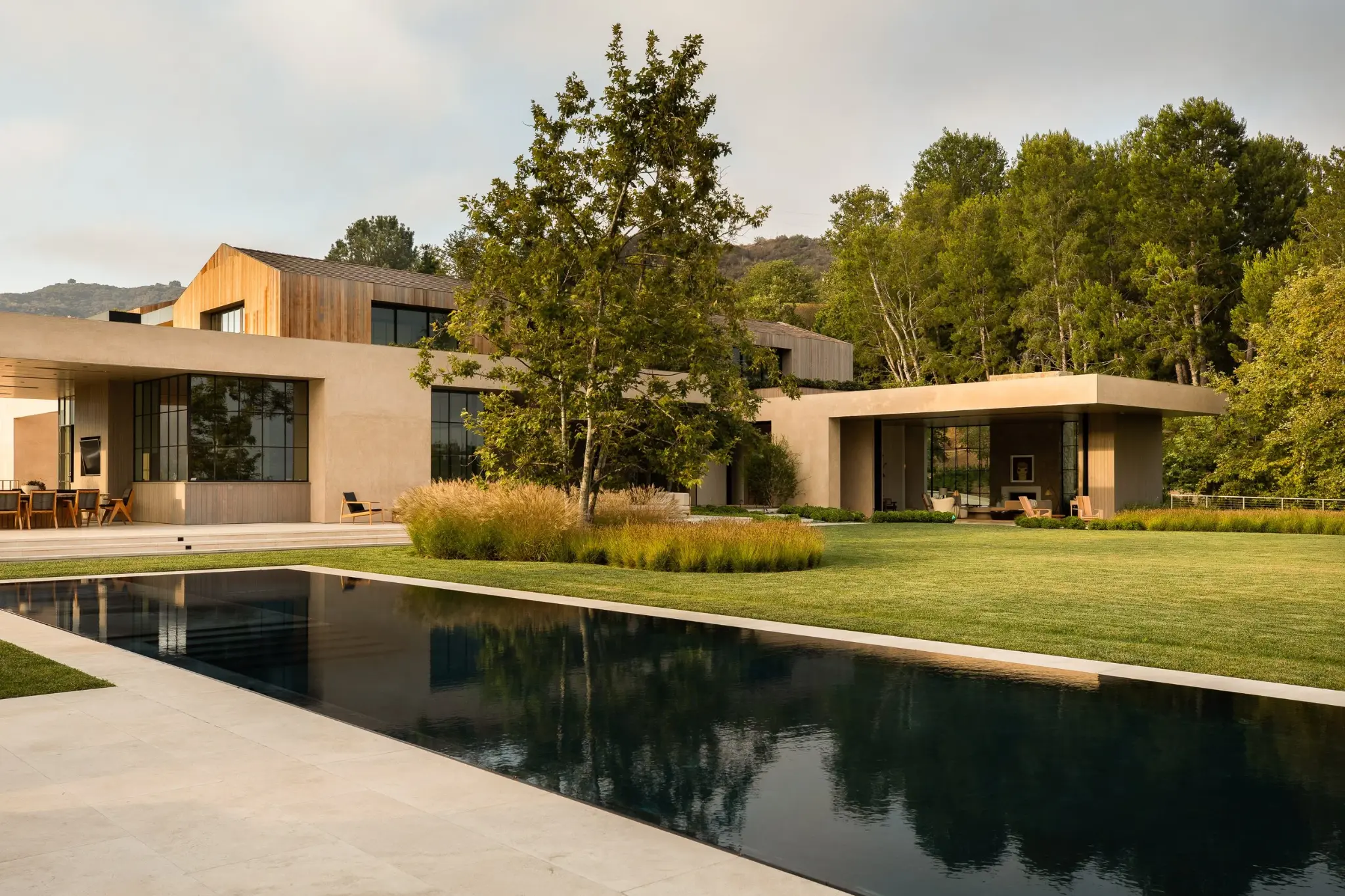 Luxury residence with expansive glass wall system and panoramic views