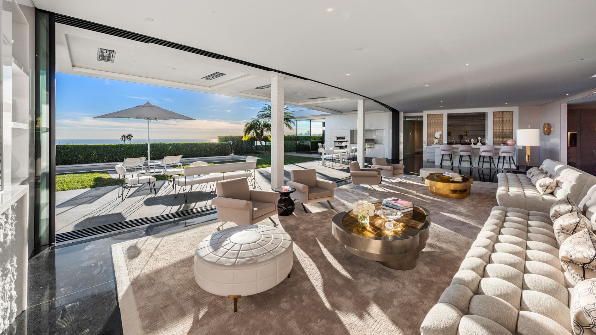 Curved Sliding Glass — Interior